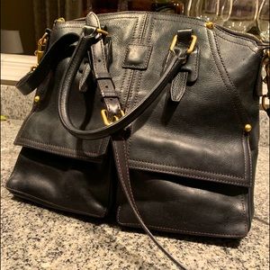 Dooney & Burke Structure Black Leather Bag